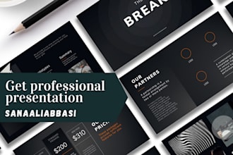 design visual appealing pitch deck presentation