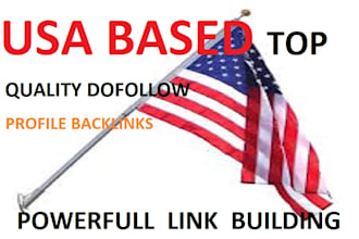 do manually USA pr9 high authority profile backlinks