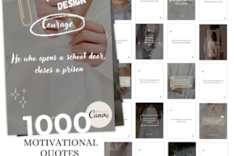 design 1000 motivational quotes according to your niches