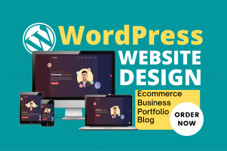 build wordpress website design, landing page design, blog website, and ecommerce