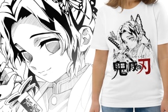 design awesome manga anime t shirt