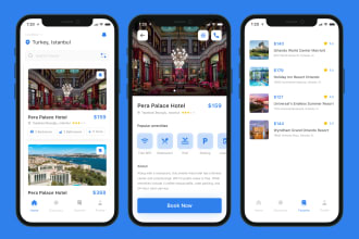 do creative premium eye catching mobile app UI UX design for android or IOS