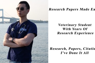 do research, essays, papers in science fields