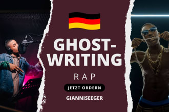 ghostwrite your german rap song with lyrics and recording