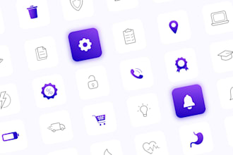 design custom icon set for you