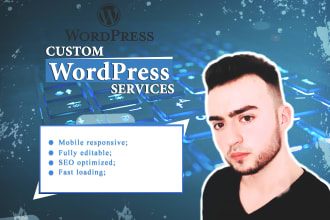 fix your wordpress issues and customize your website in a few hours