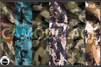 create a custom seamless camouflage pattern to your specifications