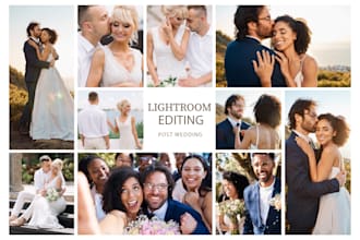 batch photoshop color editing and wedding photo editing in lightroom fast