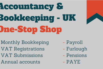 do UK vat and bookkeeping, annual accounts, tax return, payroll, self assessment