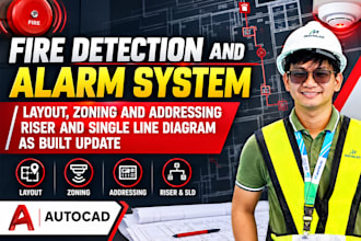 make a permit ready fire detection and alarm design for US and australia