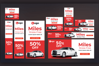 do google ads banner, web banner, website hero or slider banner