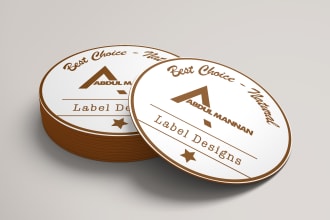 design stickers or labels asap