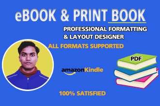 book formatting and layout design
