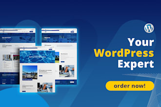 create wordpress website, wordpress business website