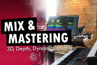 mix your songs, focusing on spatialization and clarity
