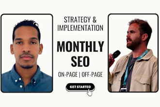completely manage and implement monthly SEO for your website