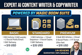 be your expert ai content writer and copywriter
