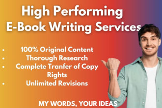 write a nonfiction ebook or book as a ghostwriter