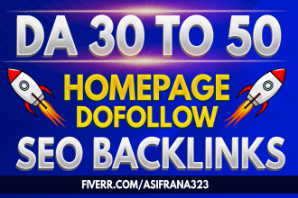 build high da dofollow SEO backlinks links