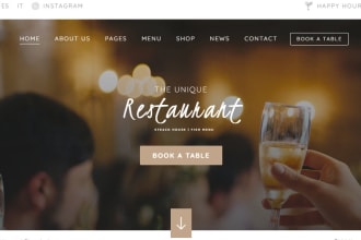 build premium website for your restaurant business