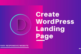 create a responsive wordpress landing page, squeeze page