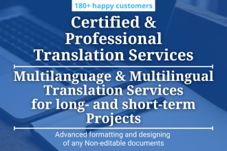 translate and reformat your books, documents, pdf and texts professionally