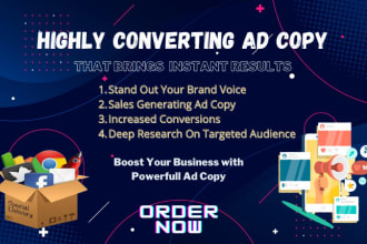 write powerful ad copy for your facebook, instagram or google ads