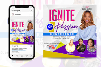 design amazing online flyer,social media flyer, church flyers in 8hrs