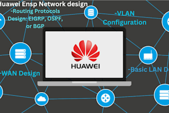 offer ensp design simulation for cisco huawei networks