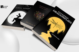 design a premium poetry book cover art in 24h that stand out