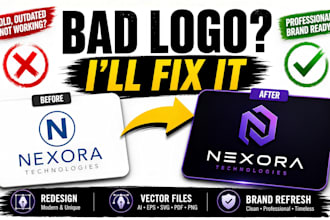 redesign, fix or modernize your existing logo