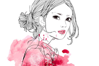 design modern beauty logo with express delivery