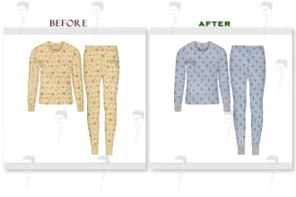 change the pattern of your product images