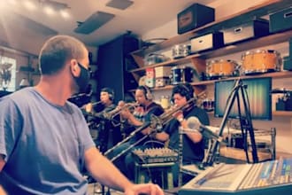 record a custom session horns for your song