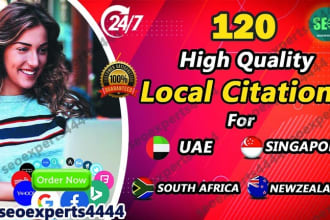 do local citations for local SEO uae, singapore, south africa, new zealand