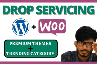 develop a professional dropservicing website using wordpress