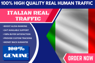 send keyword target italy website traffic with low bounce rate