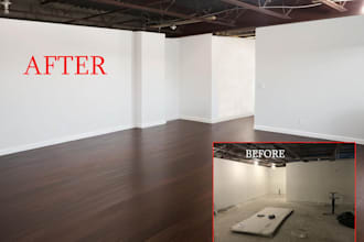 do realistic virtual home painting and remove items