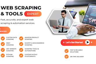 do amazon scraping, ebay, shopify product data, and web scraping