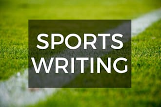 write SEO friendly sports content for you