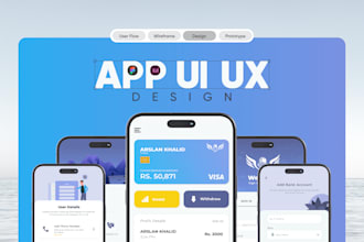 design app UI UX with clickable prototype