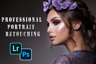 do perfect photoshop retouching and natural portrait editing