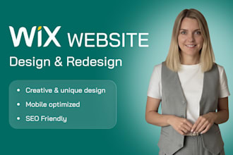 design or redesign your wix website or landing page