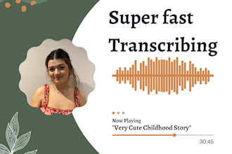transcribe your audio the same day