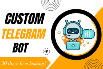 make a custom telegram bot to do whatever you want