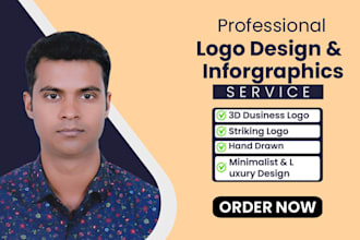 professional logo design and engaging infographics design