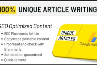 write 30 unique articles for google adsense approval