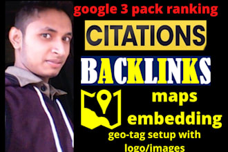 do 300 live citations, backlinks, yext, brightlocal for google 3 pack ranking