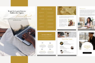 design ebook, lead magnet, workbook