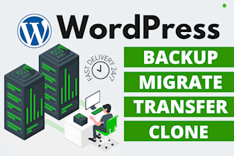 backup, migrate transfer your wordpress website in 1 hour